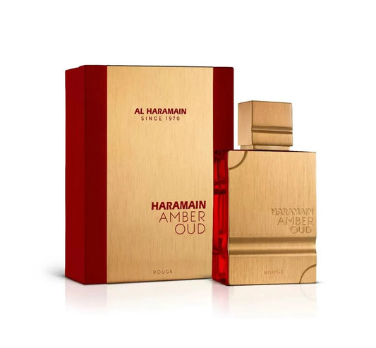 Imagen de perfume haramain amber oud rouge dorado unisex