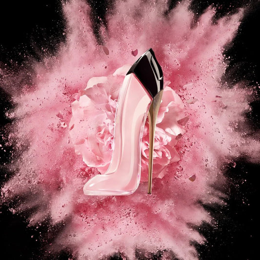 Imagen de perfume para mujer en forma de tacón rosado